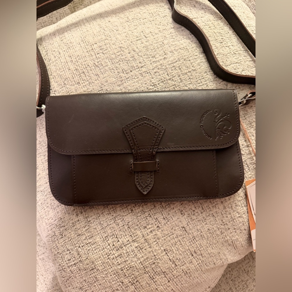 Anonimo Fiorentino NWT Brown Leather Shoulder/Crossbody Made in Italy 8.5x5